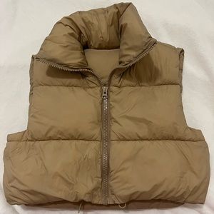 Cropped Puffer Vest